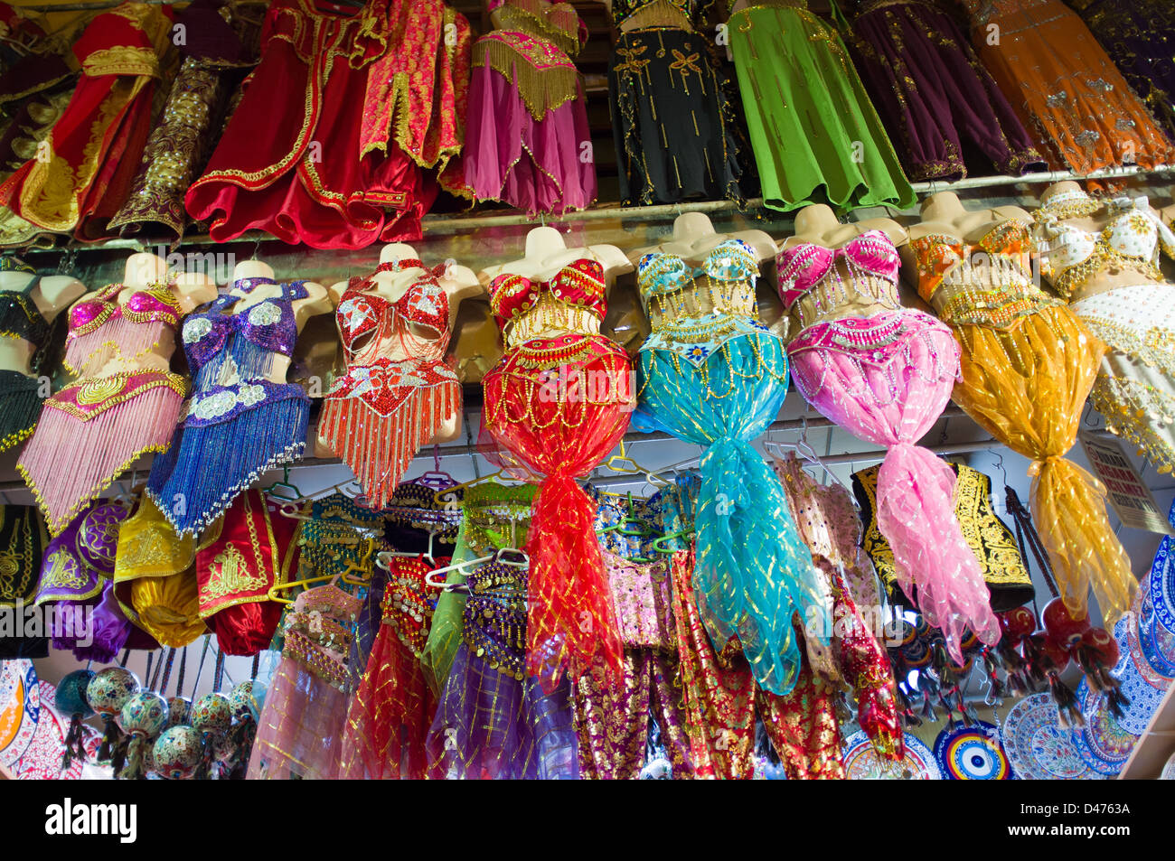 belly dancing dresses, Egyptian Bazaar, Istanbul, Turkey Stock Photo