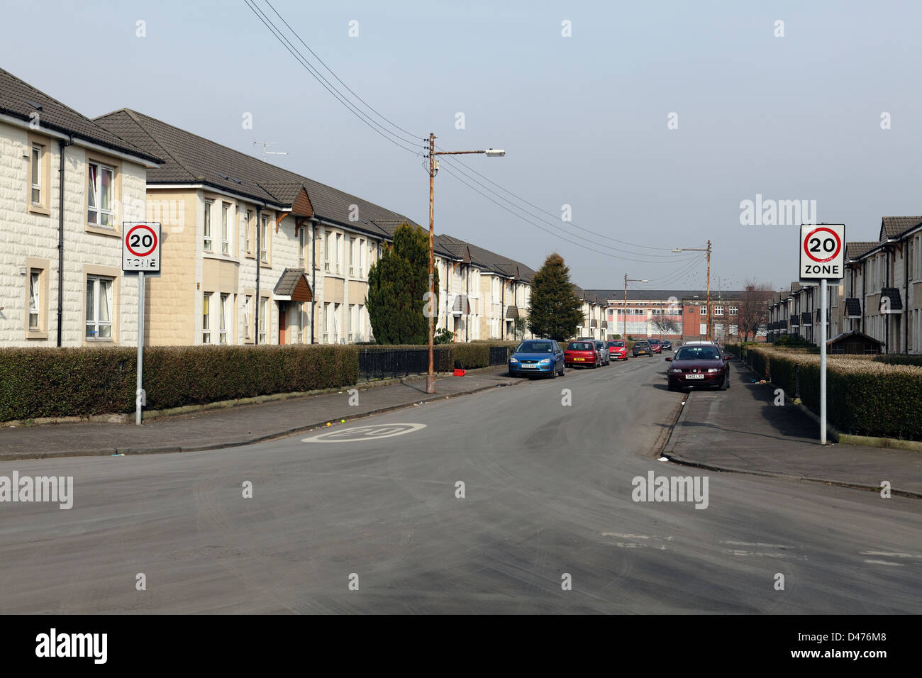 Glasgow Housing Scheme Stock Photos & Glasgow Housing Scheme Stock