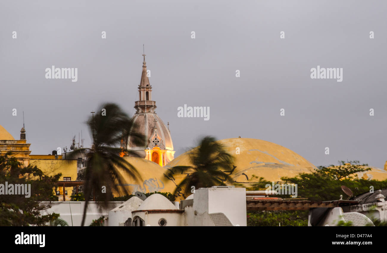 Cartagena Cathedral landscape view Stock Photo