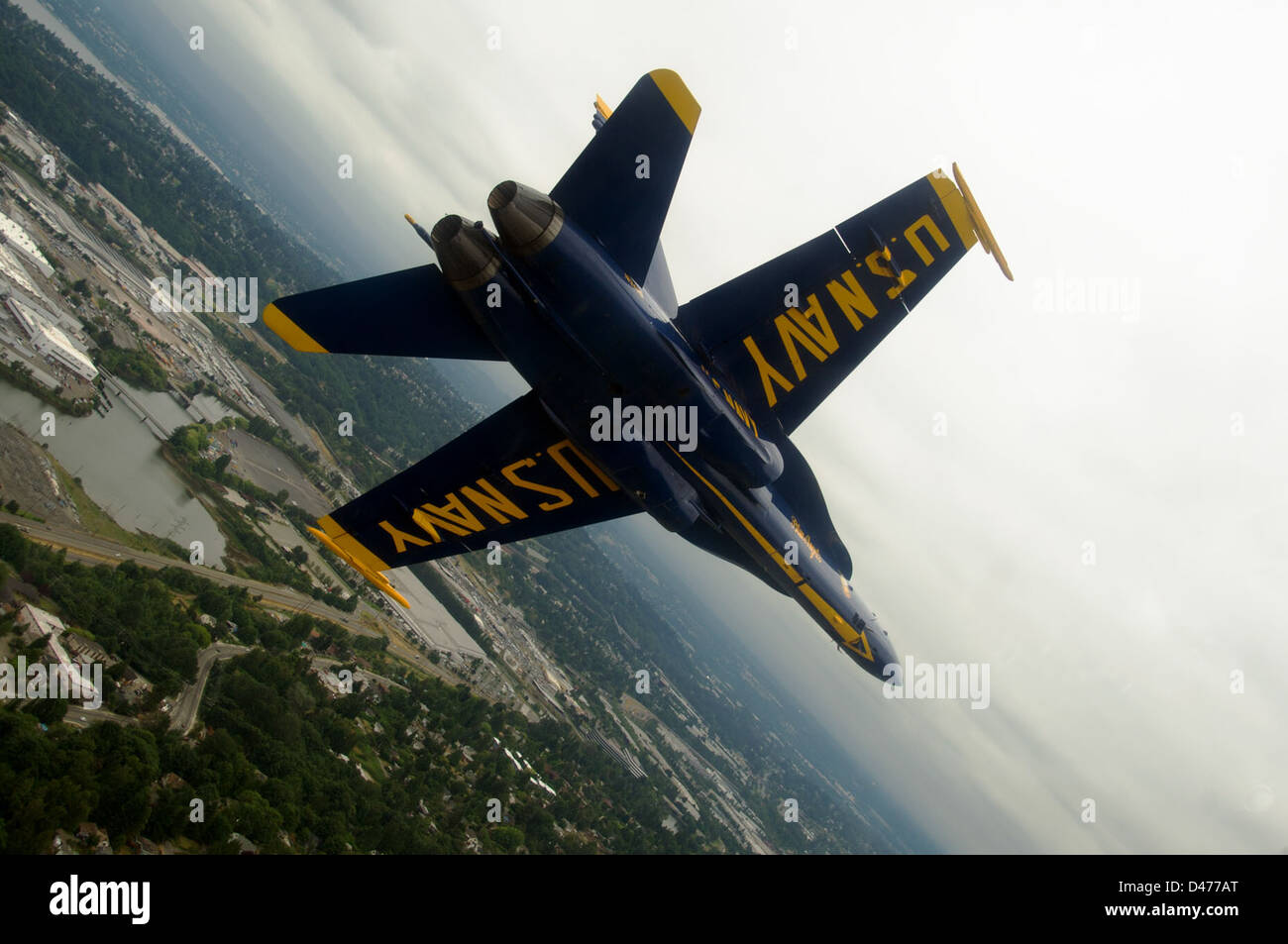 A pilot performs a high-alpha maneuver during the 62nd annual Seattle ...