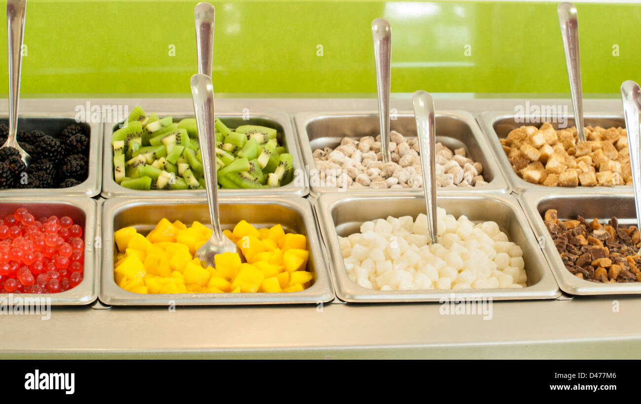 Frozen outlet yogurt topping