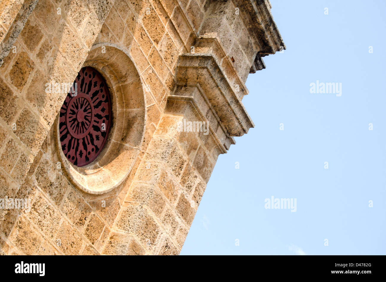 San Pedro Claver Church Tower detail, Cartagena. Stock Photo