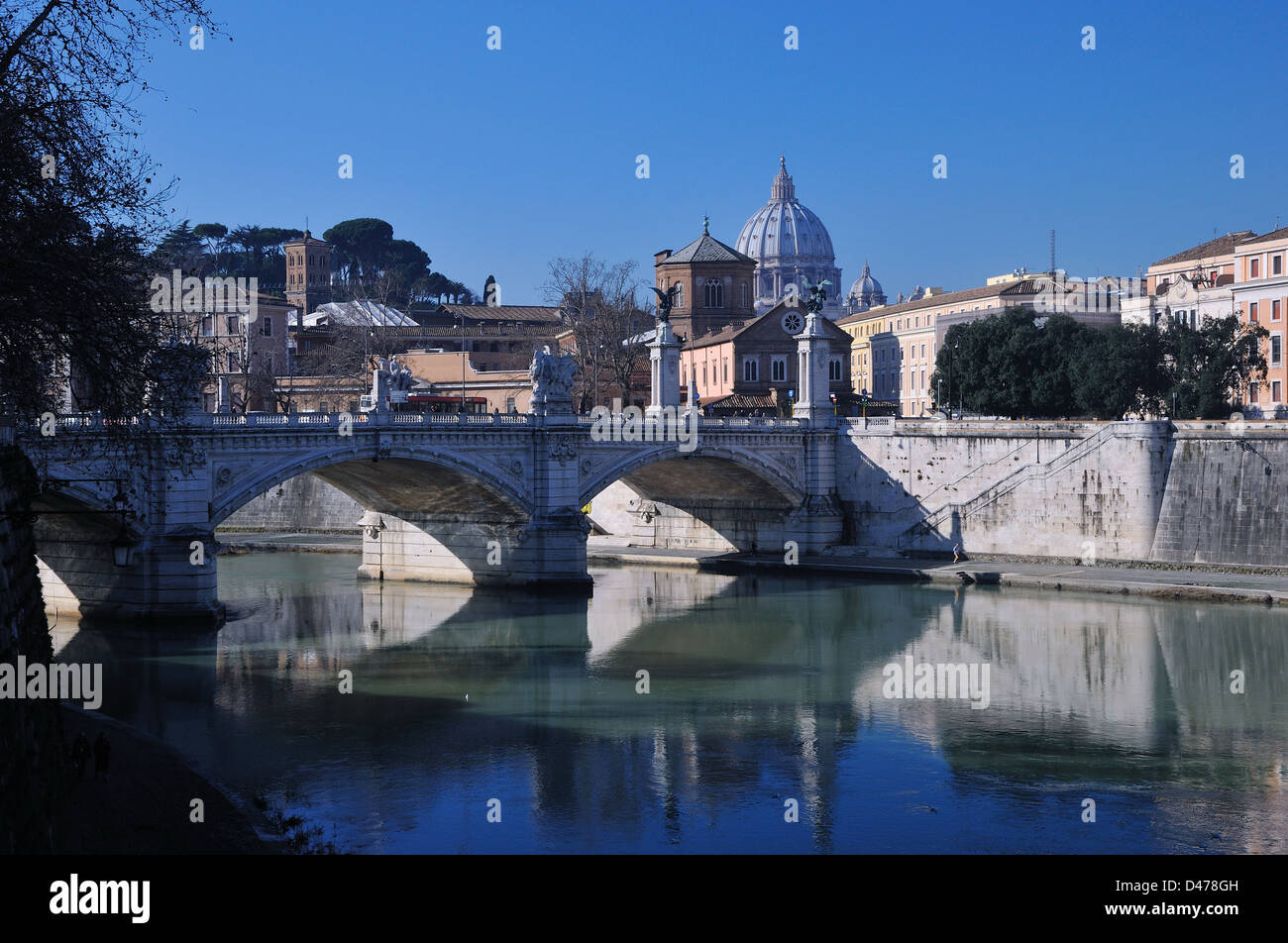 Roma Ponte Neroniano Italy by andrea quercioli Stock Photo