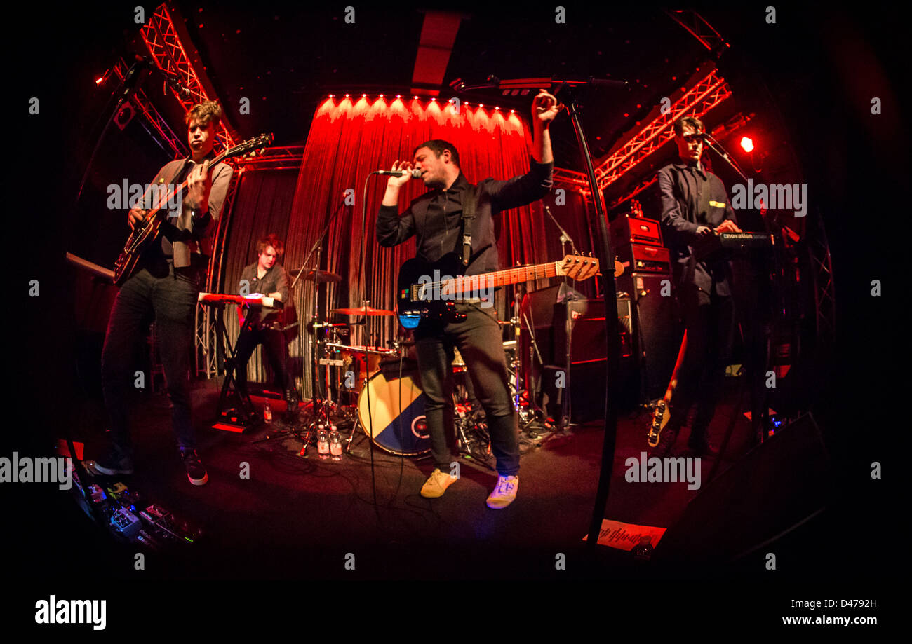 March 06, 2013 The British indie band Everything Everything performs