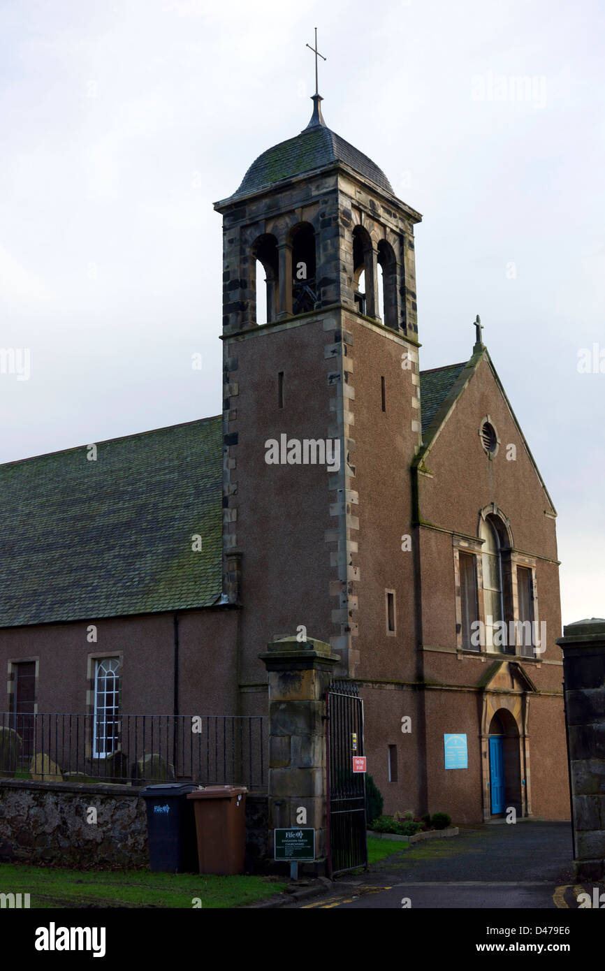 KInghorn Parish Church, KInghorn, Fife, UK Stock Photo