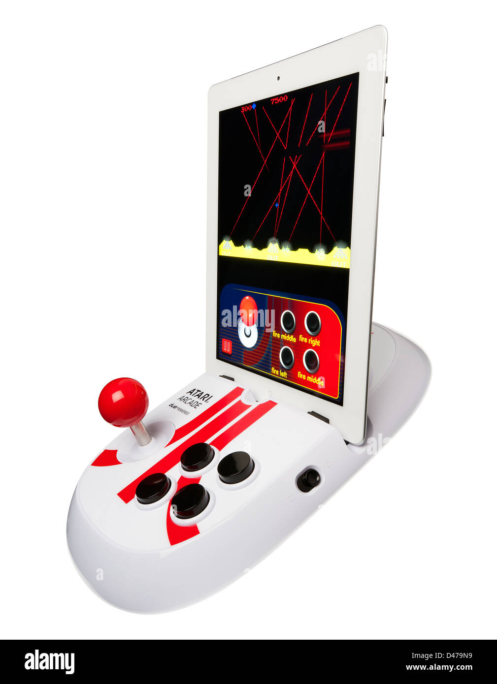 Atari game console/controller for Apple iPad Stock Photo