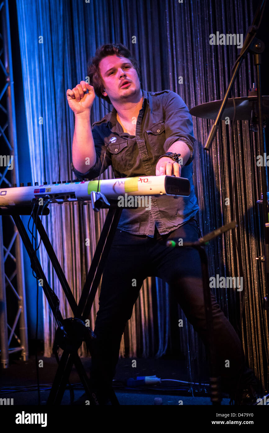 March 06, 2013 The British indie band Everything Everything performs