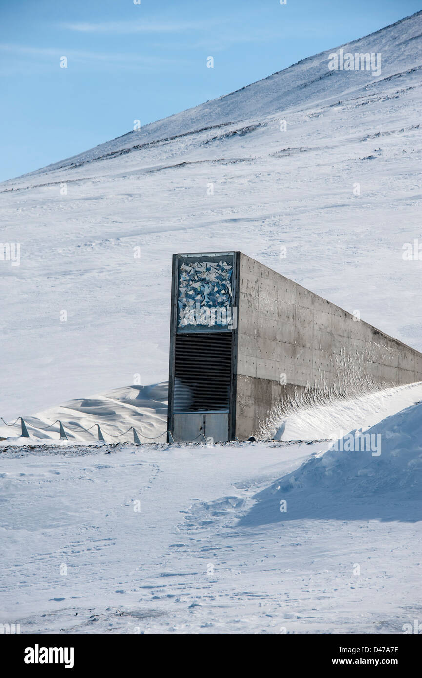 Entrance To The Svalbard Global Seed Vault Stock Photo Alamy