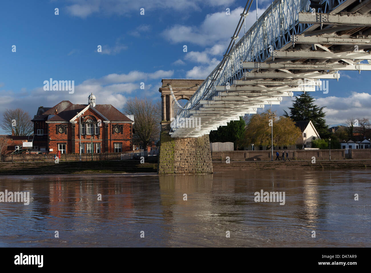 Wilford Foot Bridge Nottingham Stock Photo Alamy