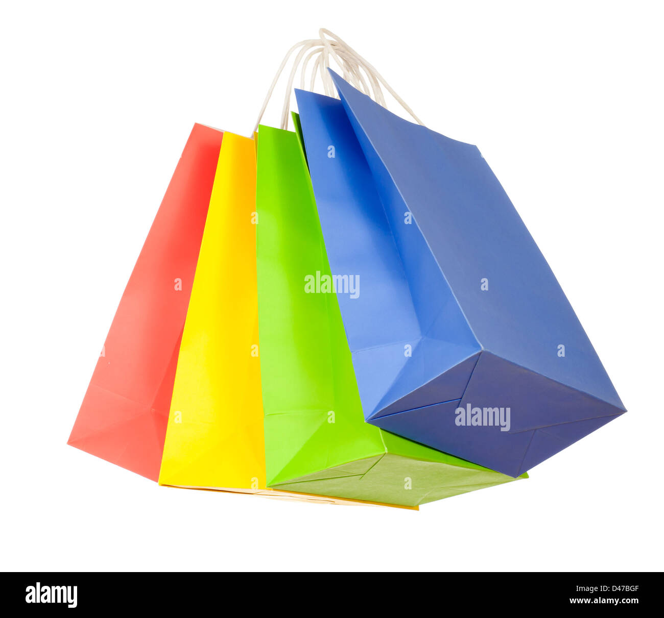 Set of colored paper shopping bags Stock Photo Alamy
