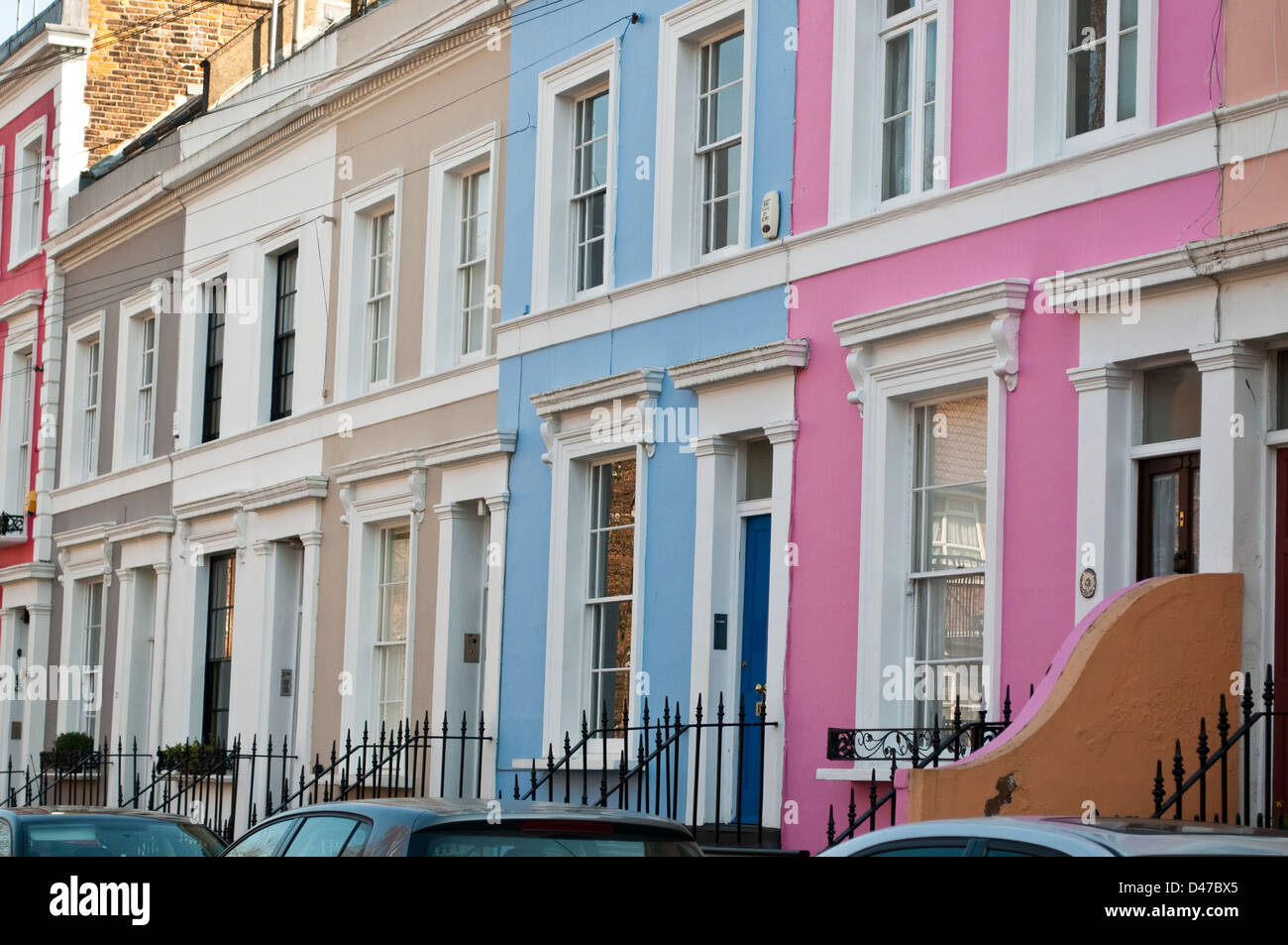 Terraced houses, Notting Hill, London, W11, UK Stock Photo Alamy