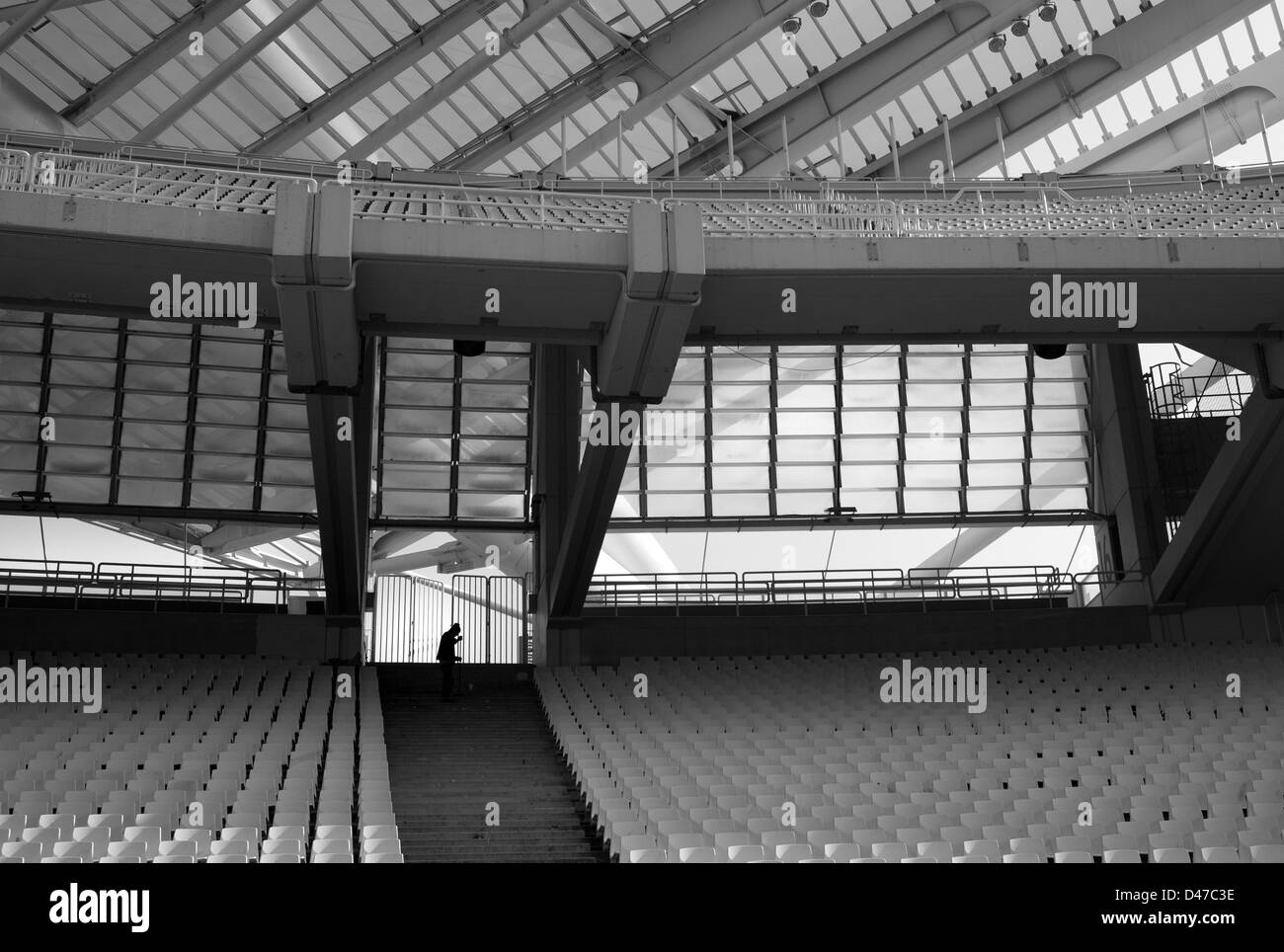 Construction olympic stadium Black and White Stock Photos Images Alamy