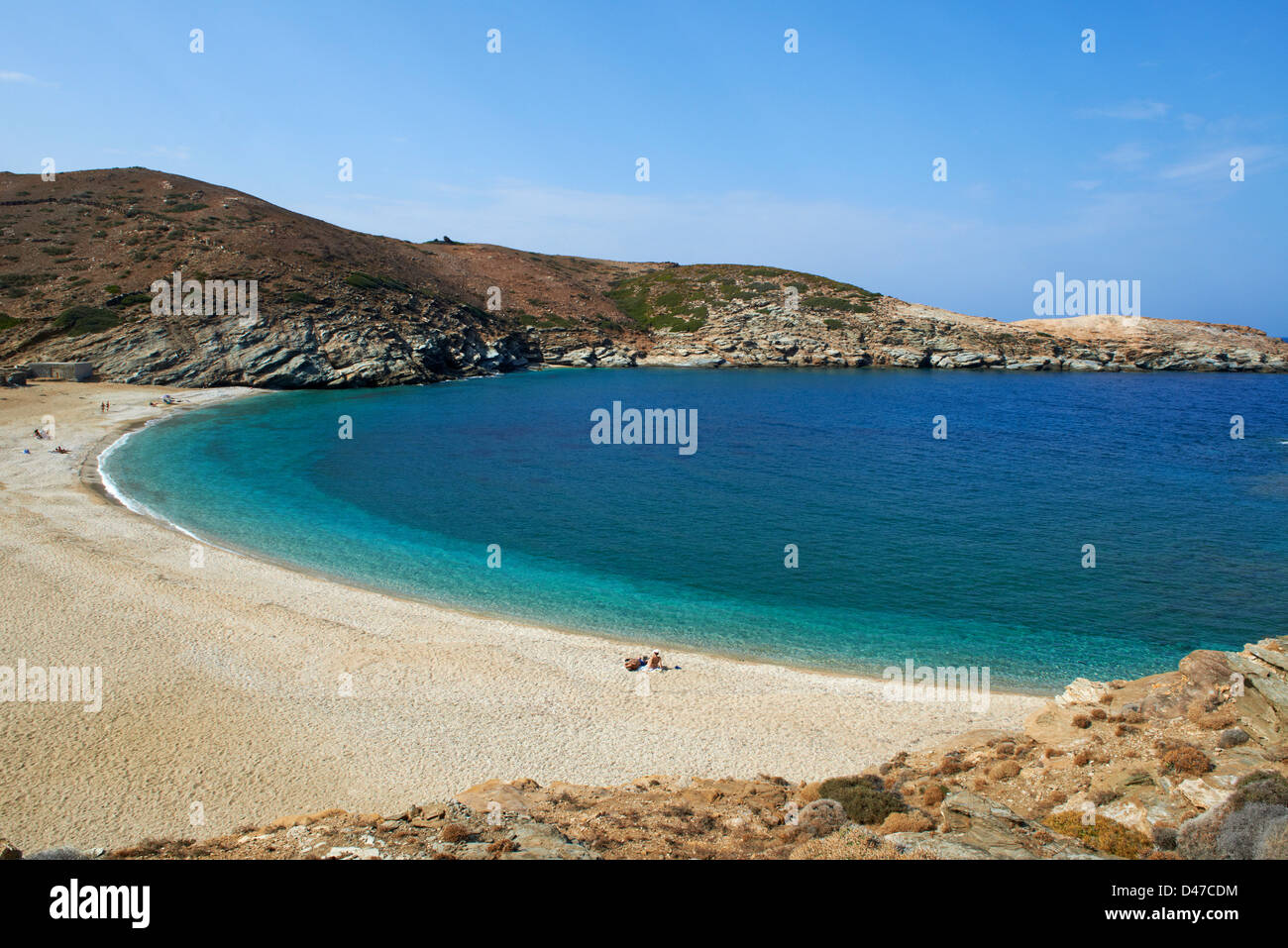 Greece, Cyclades islands, Andros island, Achla beach Stock Photo