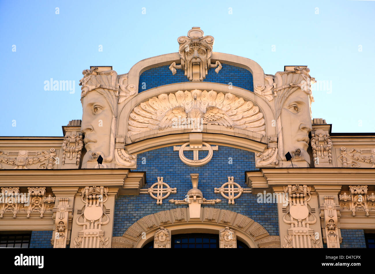 Art Nouveau in Elizabetes iela, Riga, Latvia Stock Photo Alamy