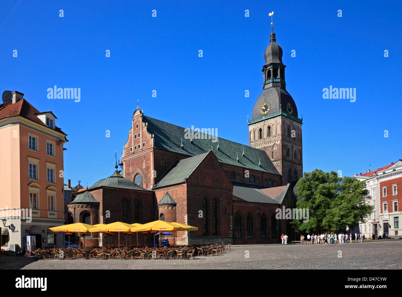Dome Kathedral at Dome square, Riga, Latvia Stock Photo