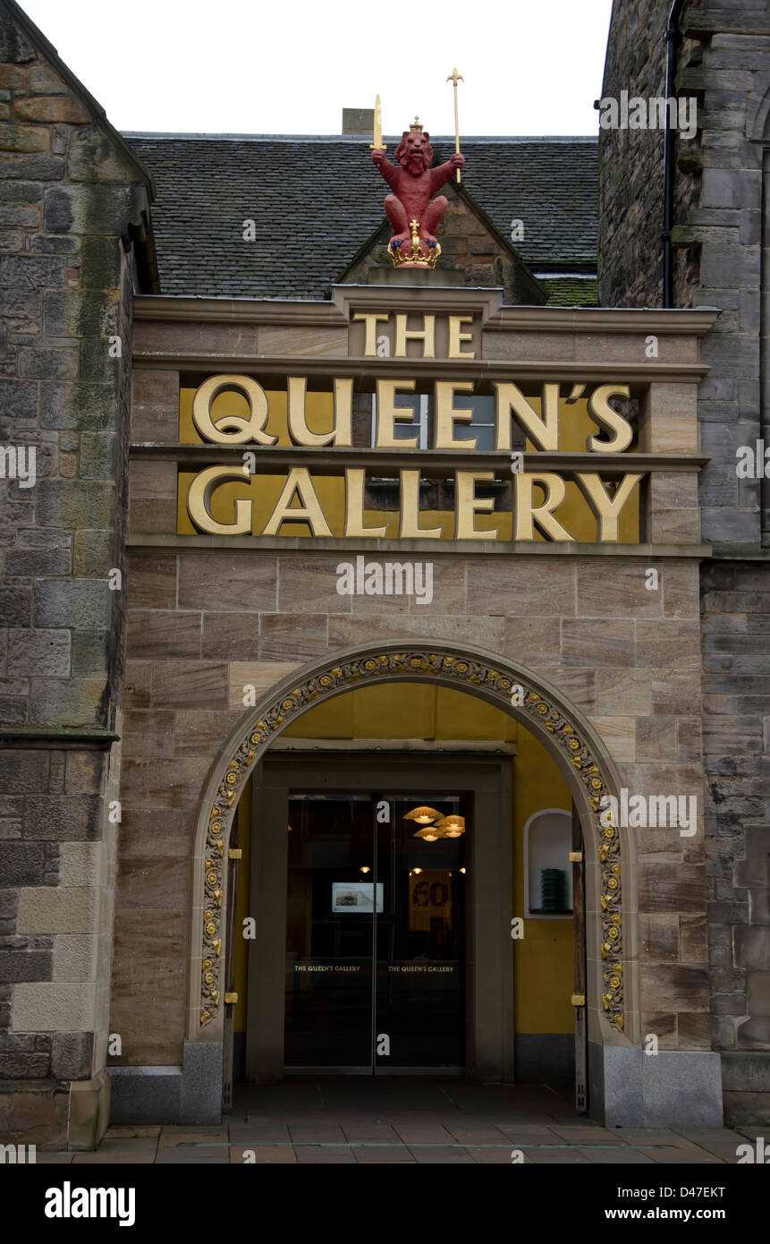 Entrance to the Queen's Gallery (art gallery) at Holyrood Palace