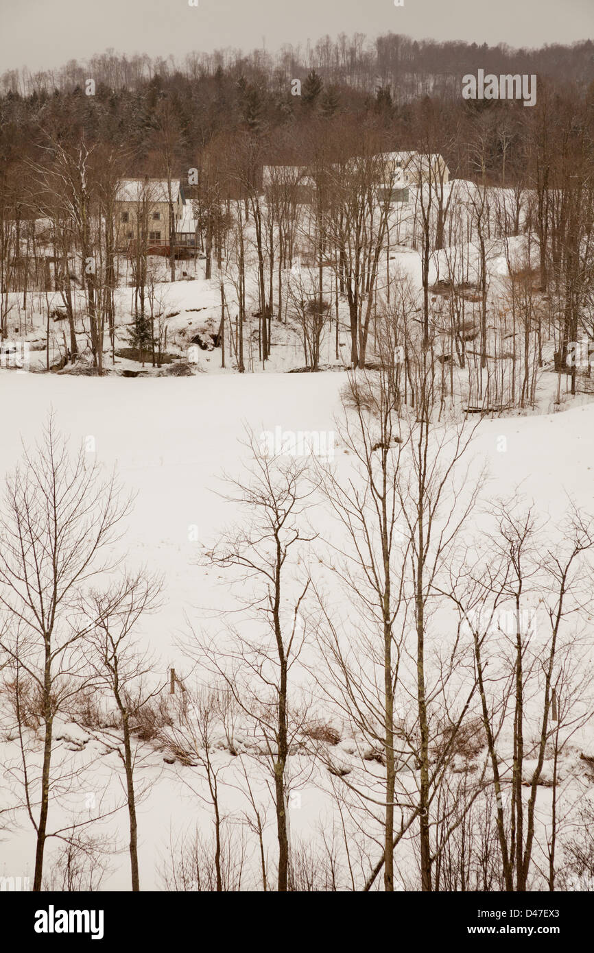 rural scene, Waterville, Vermont, USA Stock Photo