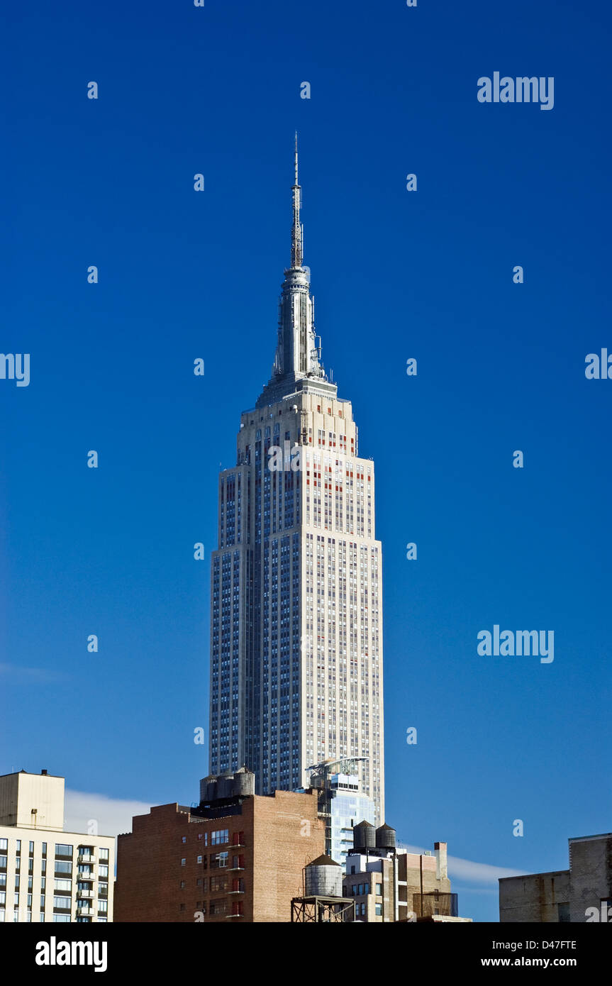 Empire State Building New York City Manhattan Stock Photo