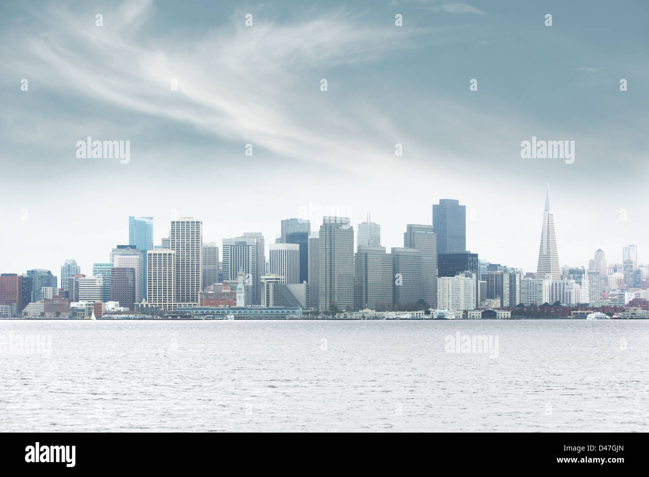 Foggy downtown San Francisco Stock Photo Alamy