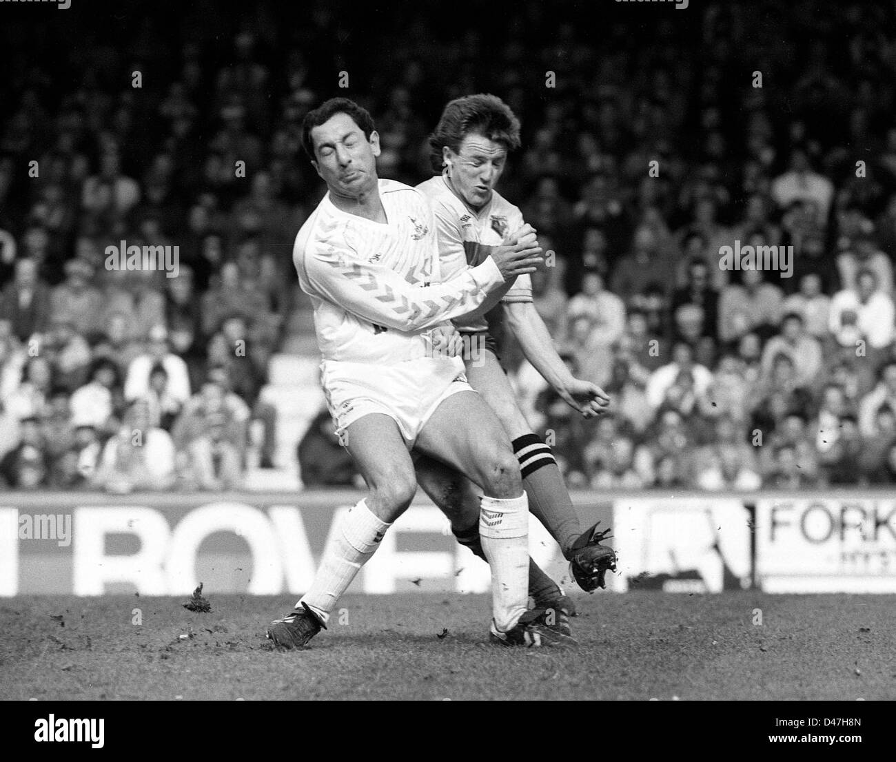 Ossie Ardiles Tottenham Hotspur v Watford FA Cup semi final 11/4/87 Stock Photo