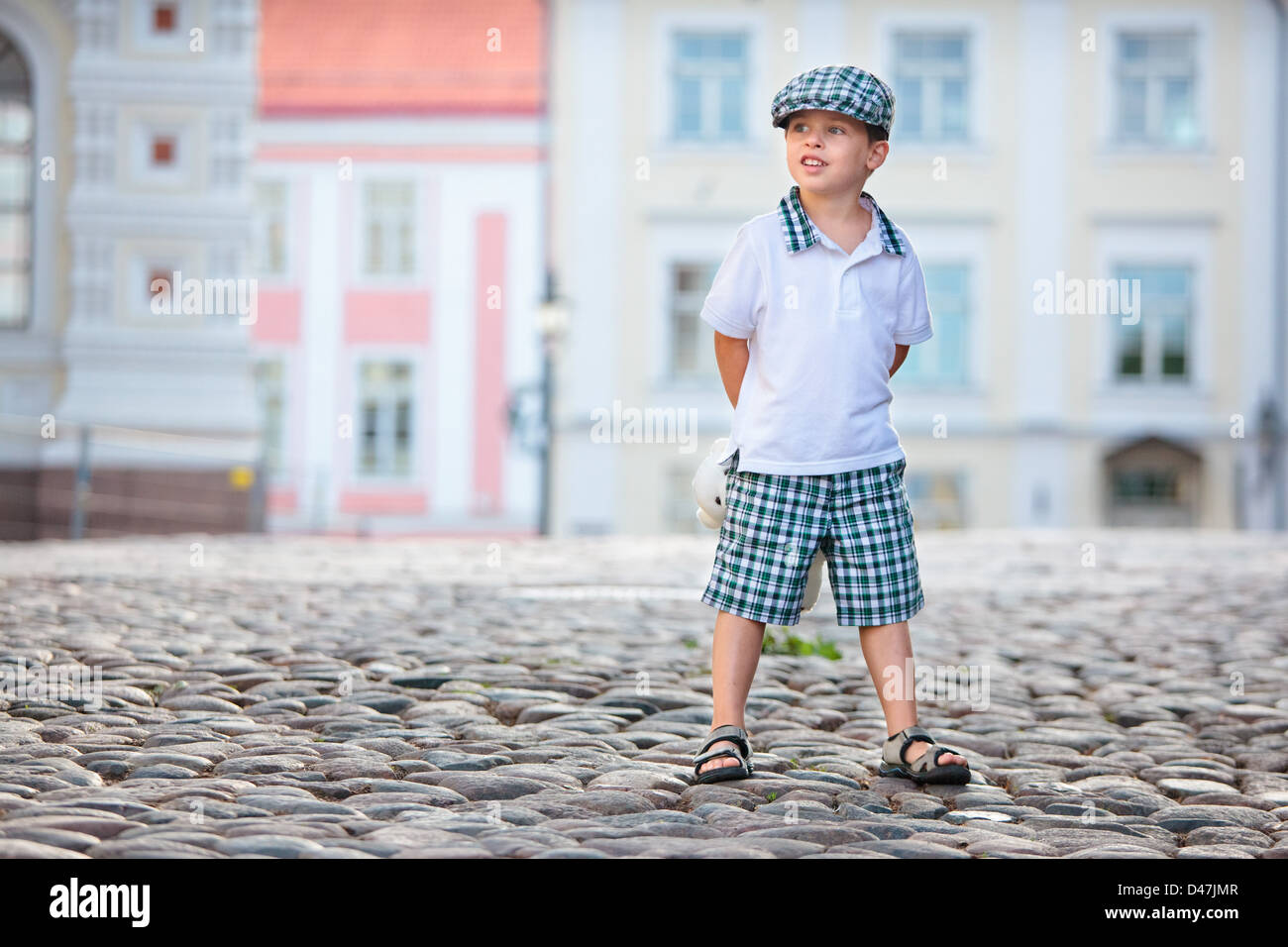 Portrait of a little boy outdoors Stock Photo - Alamy