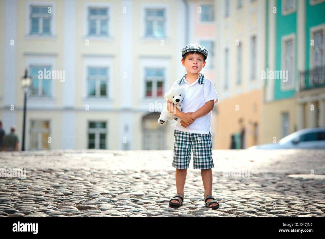 Portrait of a little boy outdoors Stock Photo - Alamy
