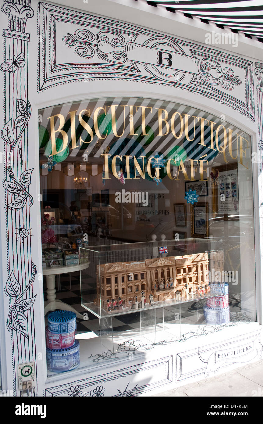 Biscuit Boutique & Icing Cafe, Kensington Park Rd, Notting Hill, London, W11, UK Stock Photo