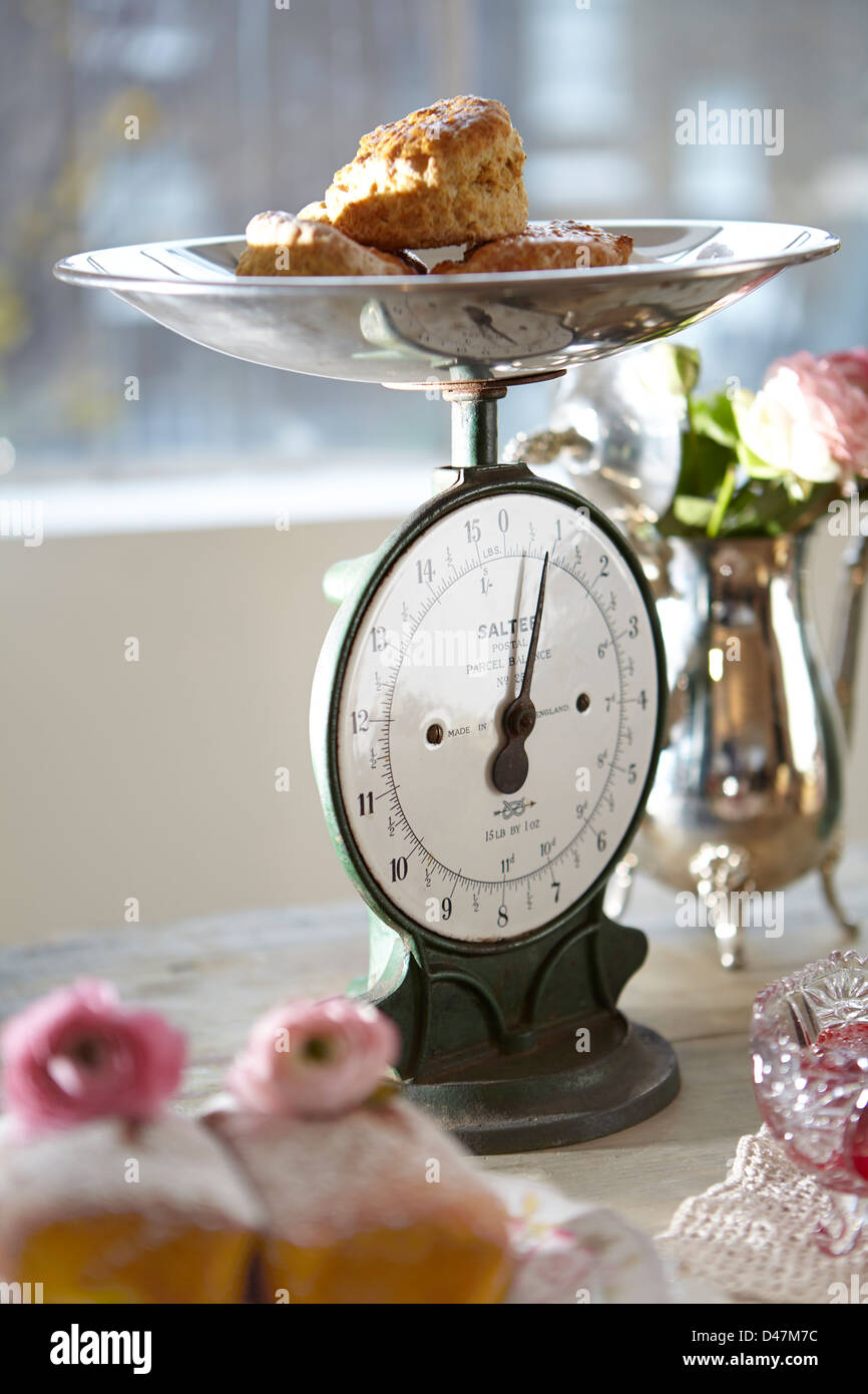Old fashioned cheap food scale