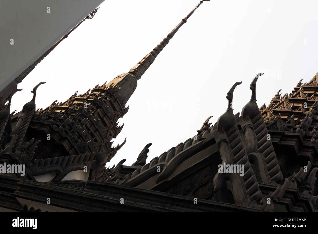 Iron temple Loha Prasat in Wat Ratchanatdaram Worawihan, Bangkok, Thailand Stock Photo