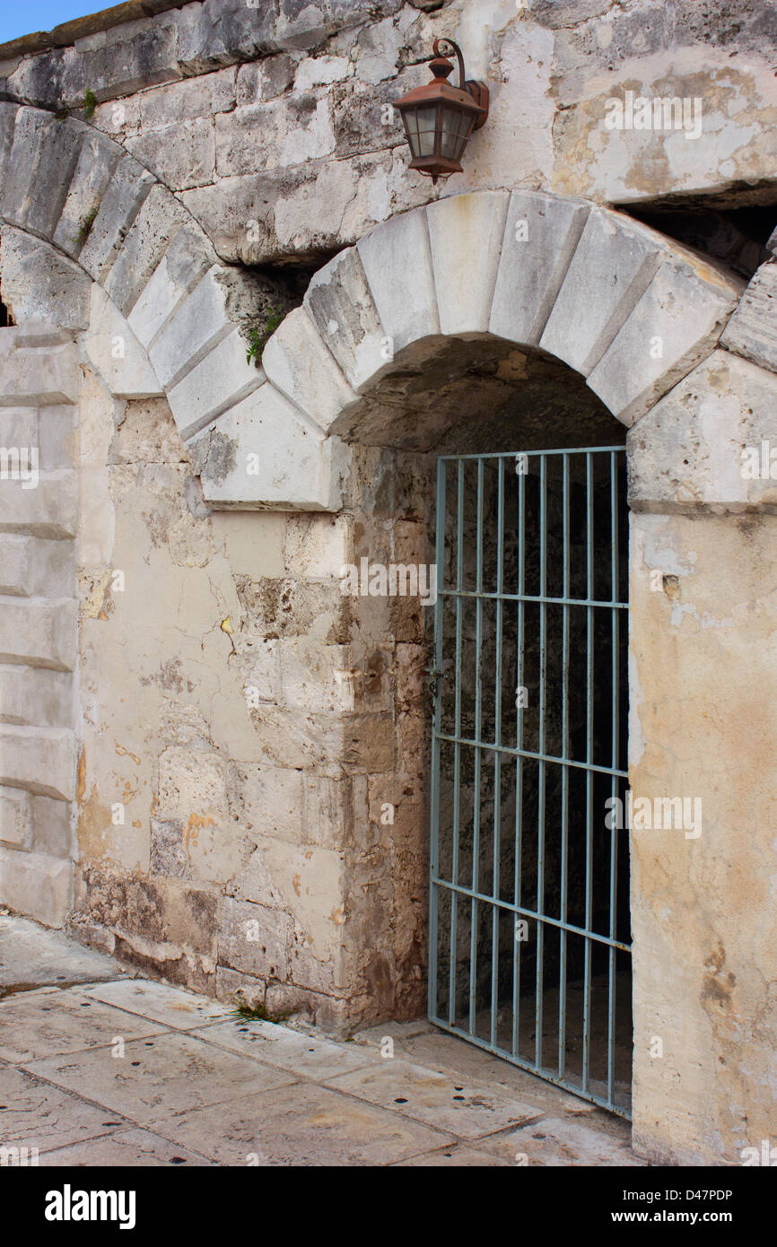 17th century limestone prison Fincastle Fort. Nassau, The Bahamas