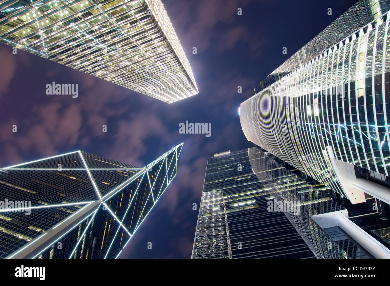 Hong Kong Skyscrapers Stock Photo - Alamy