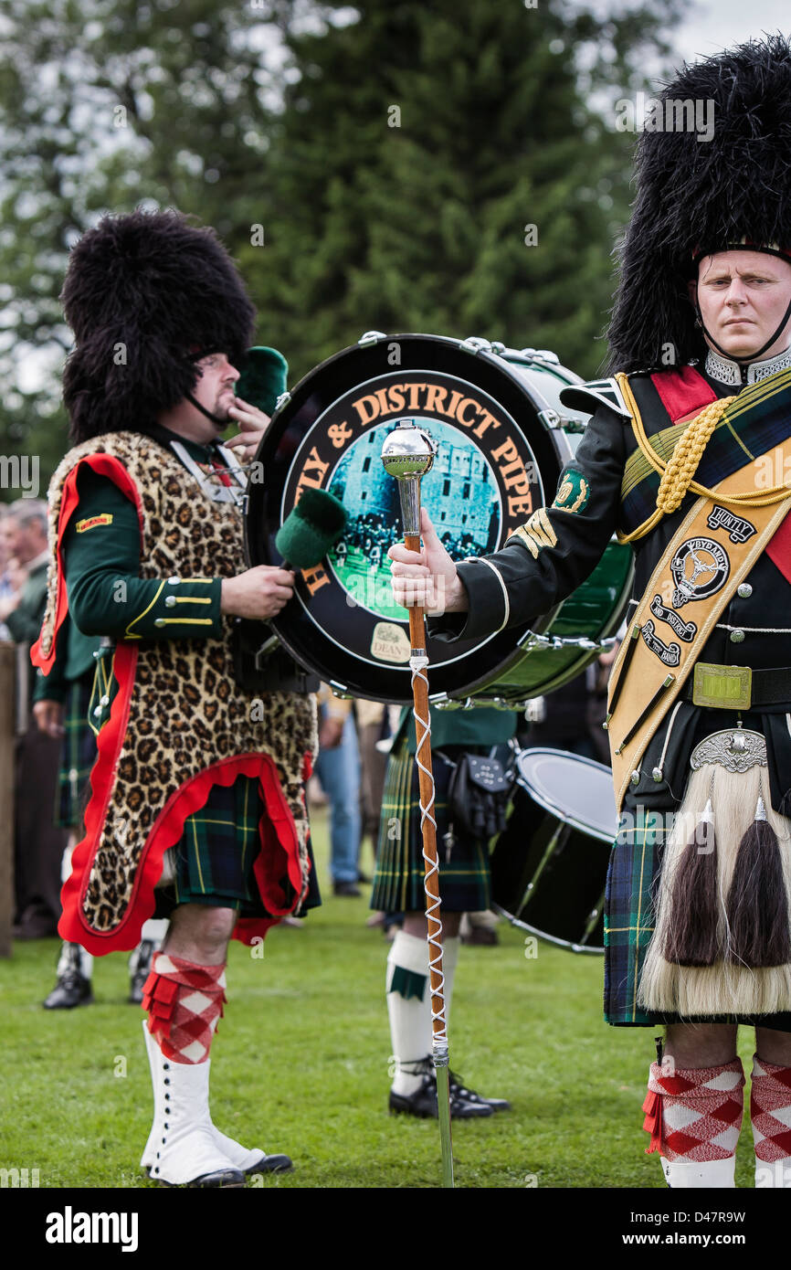 Drummer at Highland games  Scotland Stock Photo