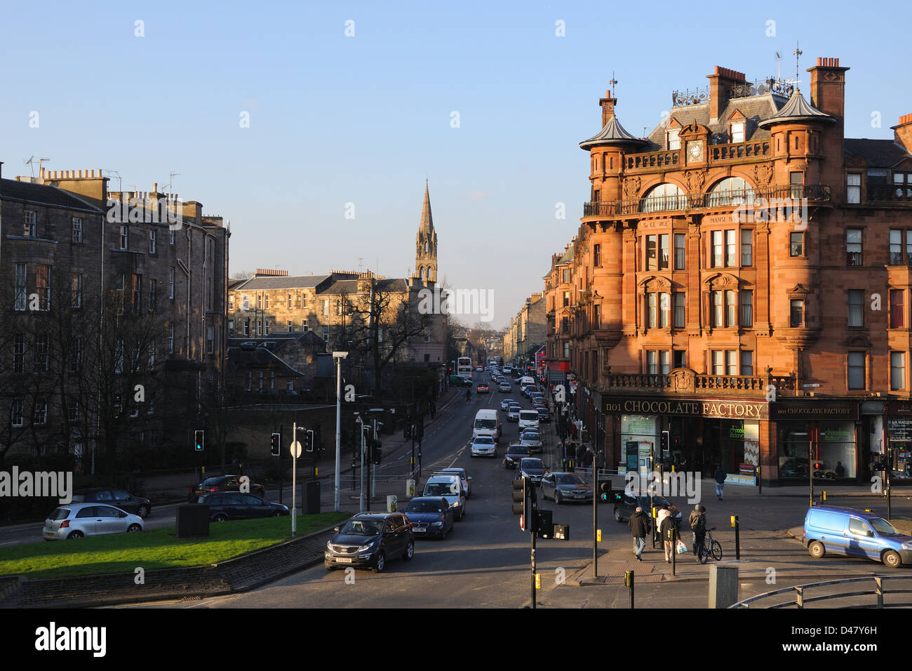 Woodlands Road at St Cross in Glasgow, Scotland, UK Stock Photo