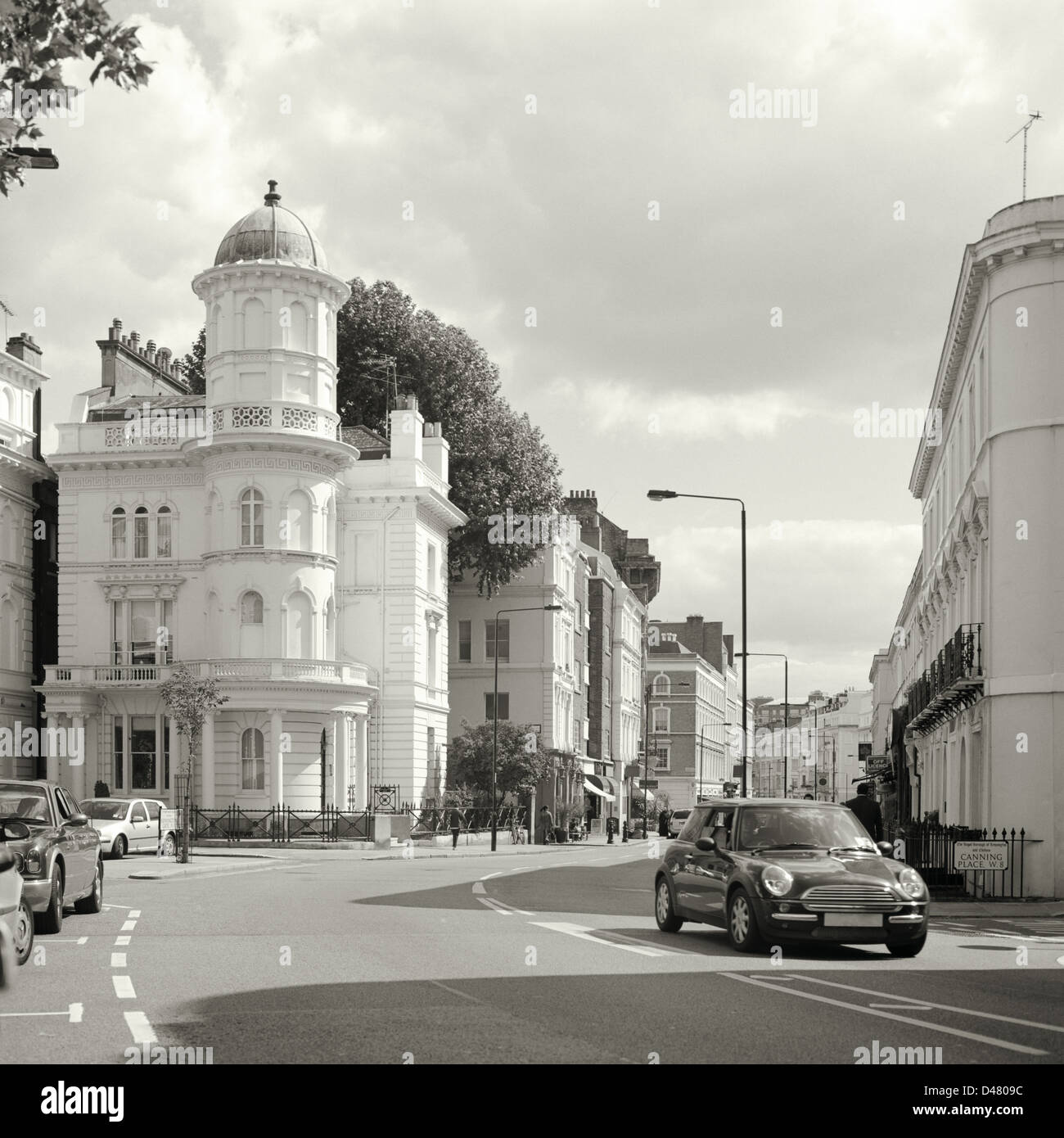 Street scene in Kensington London Stock Photo