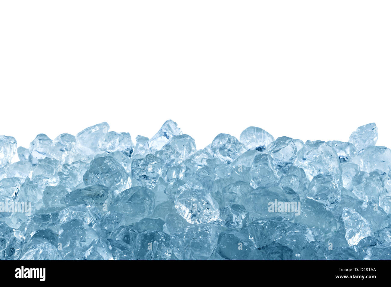 Crushed Ice In A Glass With Spoon Stock Photo, Picture and Royalty