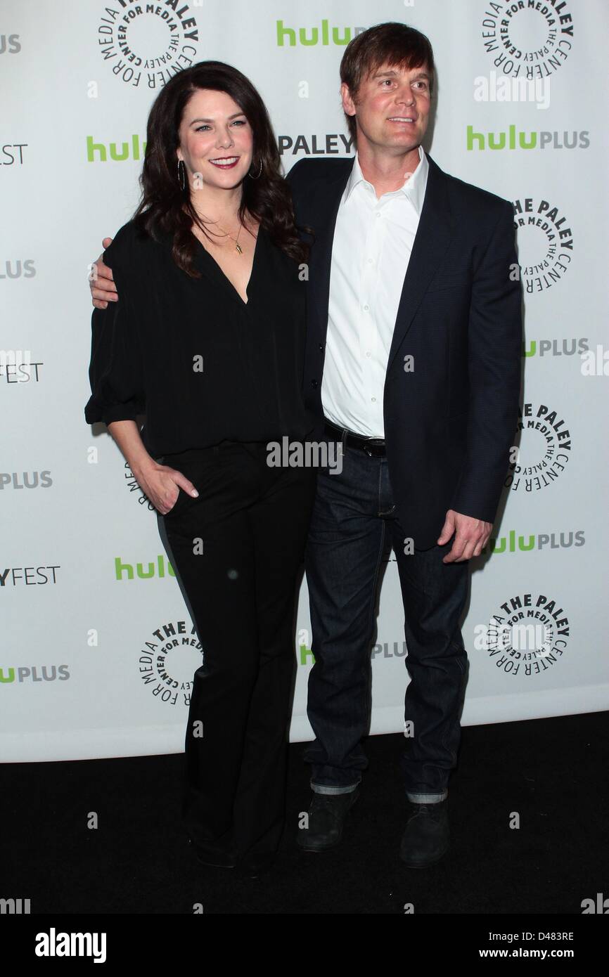 March 7, 2013 - Los Angeles, California, U.S. - Lauren Graham, Peter Krause  attend  The Paley Center For Media's PaleyFest 2013 Honoring ''Parenthood'' on  March 7, 2013 at  The Saban Theater,Beverly Hills .CA.USA (Credit Image: © TLeopold/Globe Photos/ZUMAPRESS.com) Stock Photo