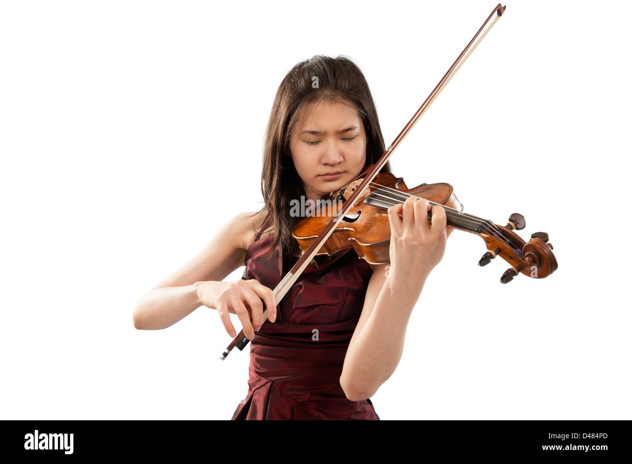 young violin player Stock Photo - Alamy