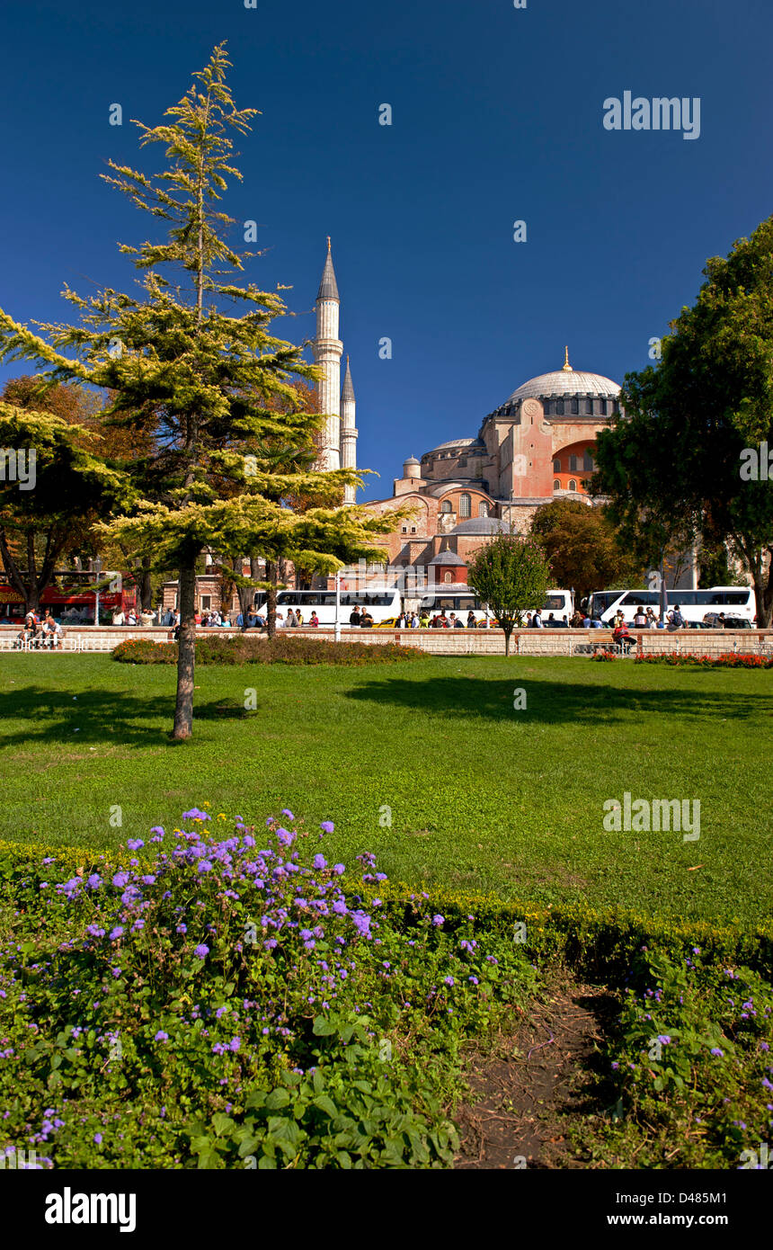 The Hagia Sofia, a former mosque in Istanbul and now a museum Stock Photo
