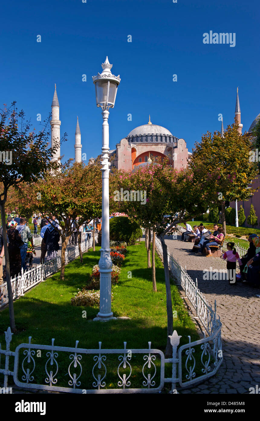 The Hagia Sofia, a former mosque in Istanbul and now a museum Stock Photo