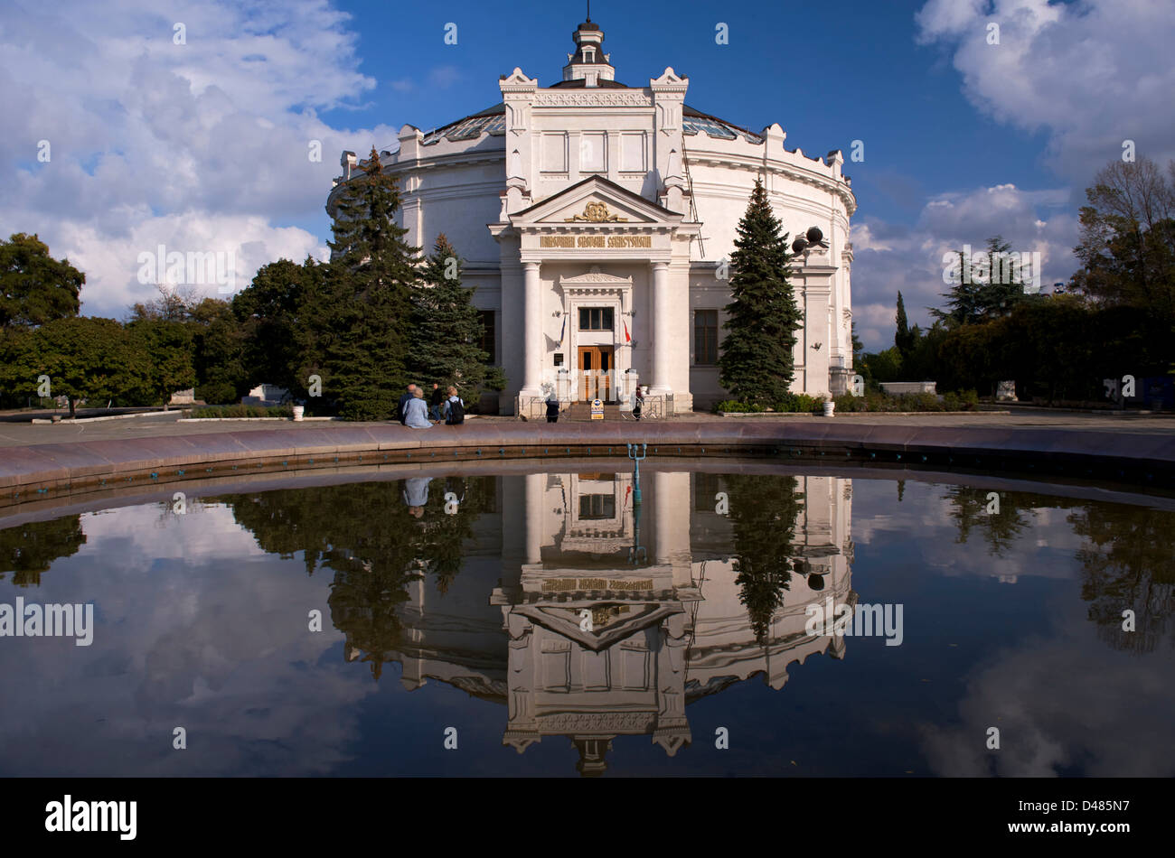 The Panorama building in Sevastopol, Crimea Stock Photo