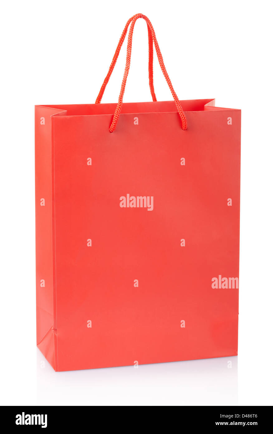 Red shopping bag Stock Photo