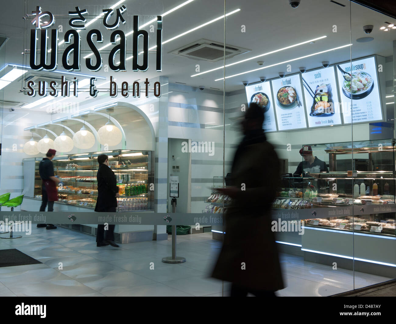 Wasabi sushi and bento restaurant London Uk Stock Photo Alamy