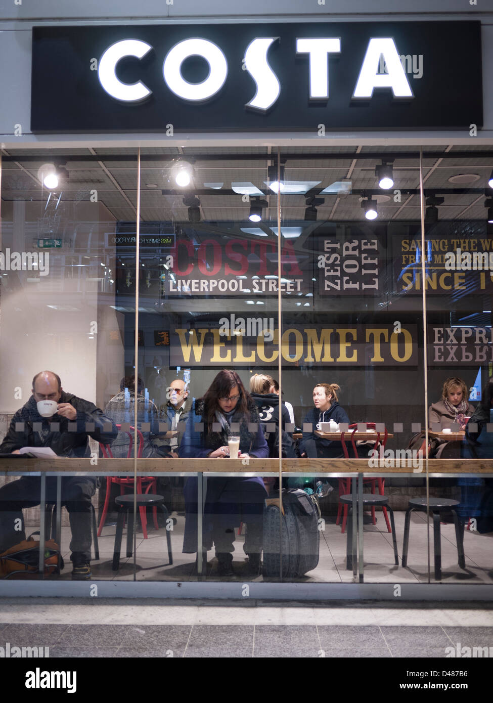 Costa coffee restaurant london uk Stock Photo Alamy