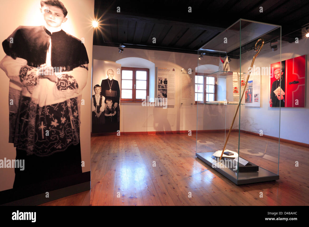 Internal view of the house where Jopeph Ratzinger, former Pope Benedict ...