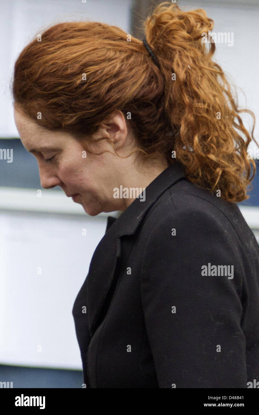London UK. 8th March 2013. Ex-News International chief executive Rebekah Brooks arrived at the Old Bailey for a plea and case management hearing. Photo credit: Credit:  Peter Barbe / Alamy Live News Stock Photo