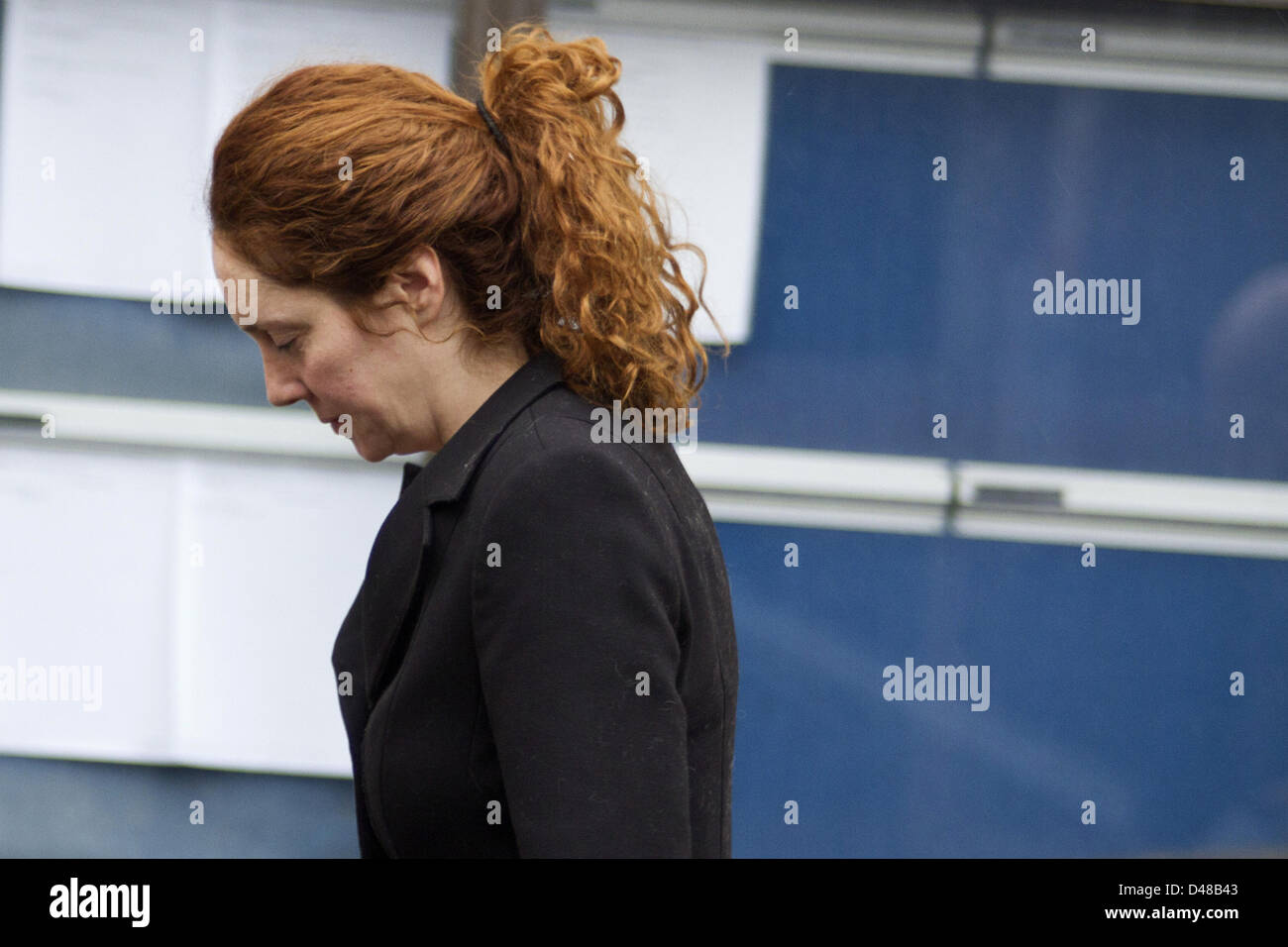 London UK. 8th March 2013. Ex-News International chief executive Rebekah Brooks arrived at the Old Bailey for a plea and case management hearing. Photo credit: Credit:  Peter Barbe / Alamy Live News Stock Photo