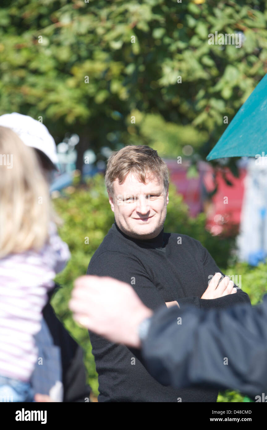 John Rankin Waddell, Famous fashion, portrait and celebrity photographer on a film set. Stock Photo