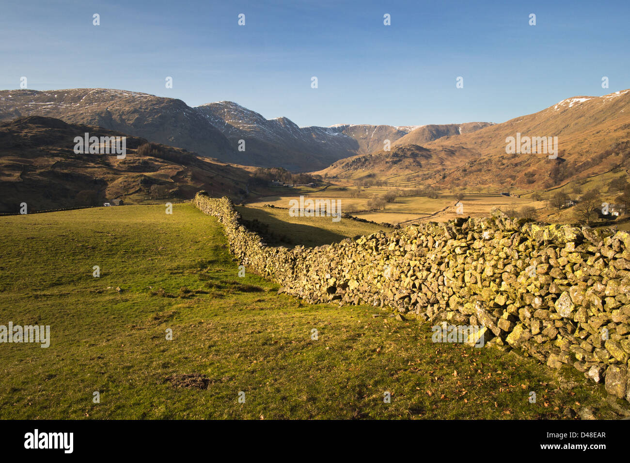 Mountain views around Kentmere in the English Lake district Stock Photo
