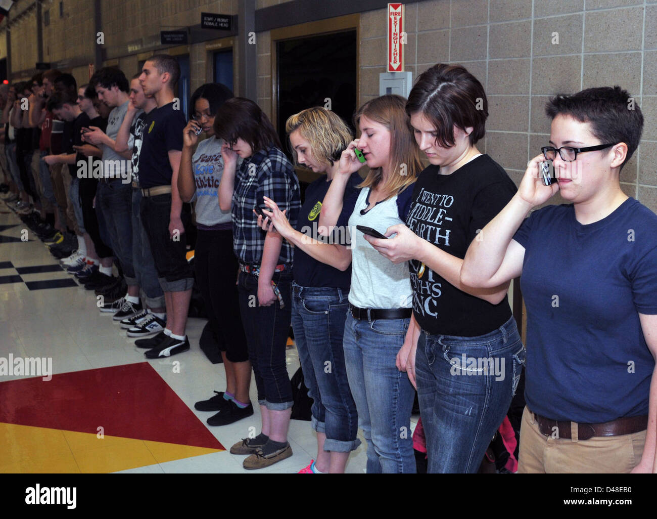 Trainees First Call Recruits make their first phone calls home after arriving at the U.S ...