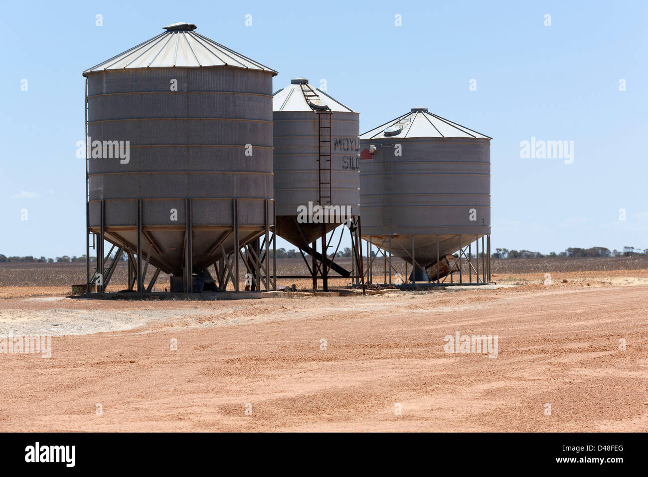 Grain silos, Murchison Western Australia Stock Photo Alamy